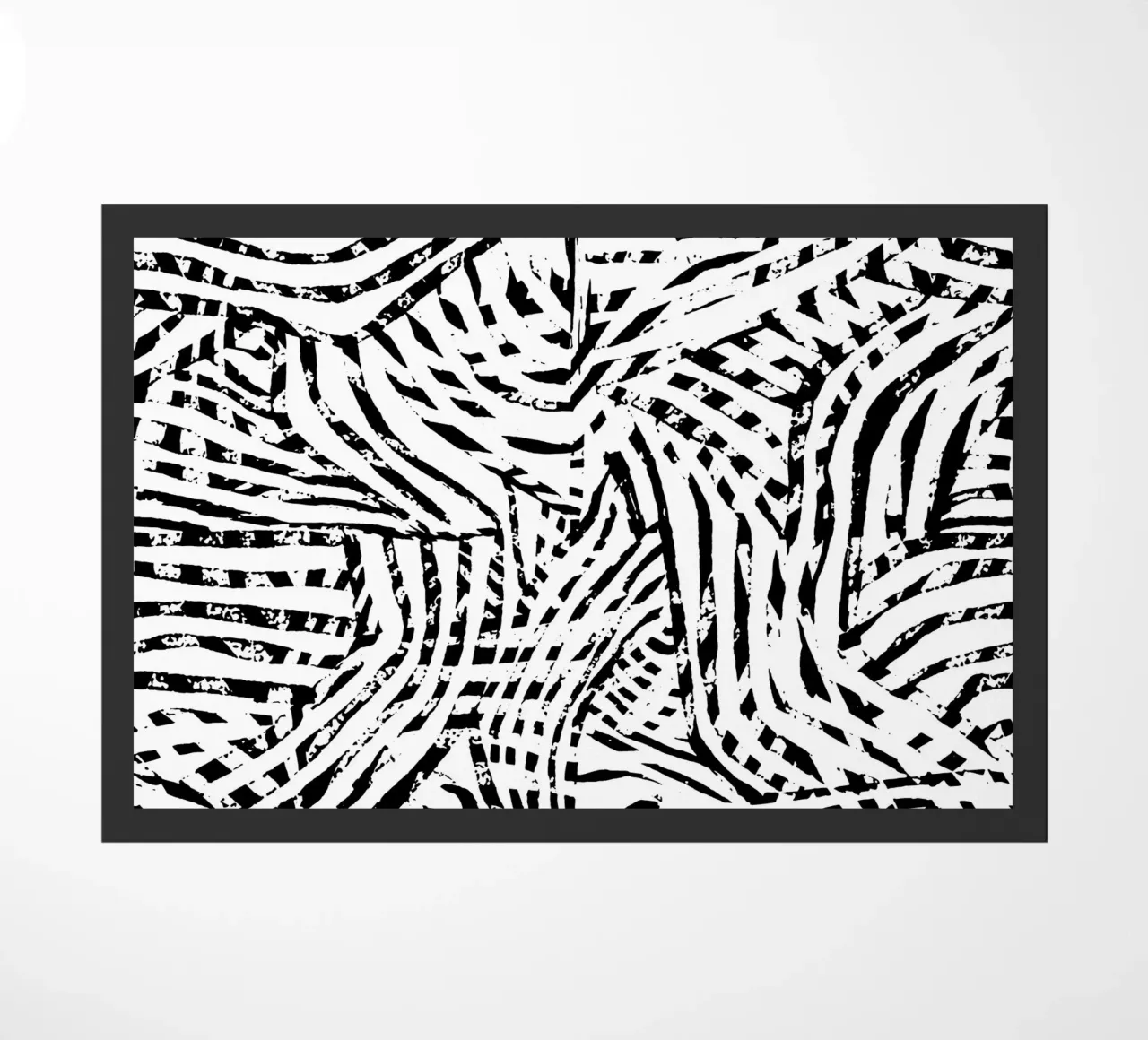 Black Lines doormat by Studio ROSAGRAU