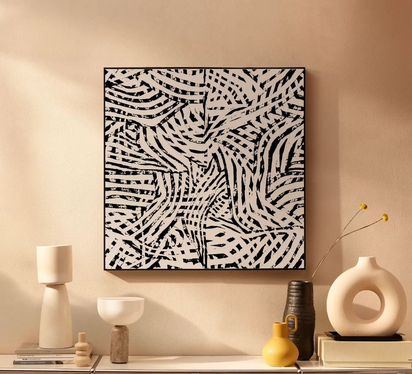 Black Lines acrylic glass by Studio ROSAGRAU
