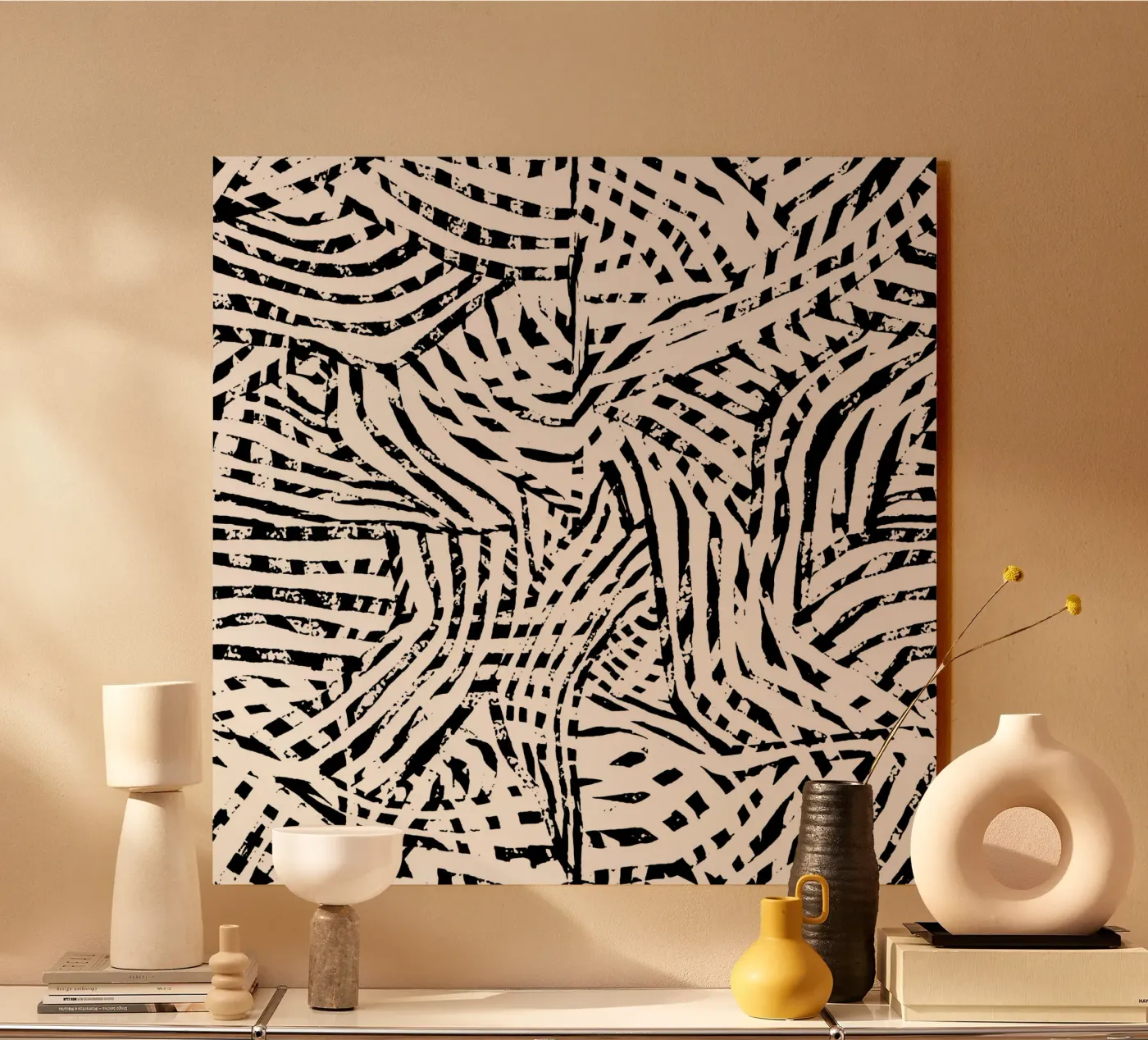 Black Lines acrylic glass by Studio ROSAGRAU