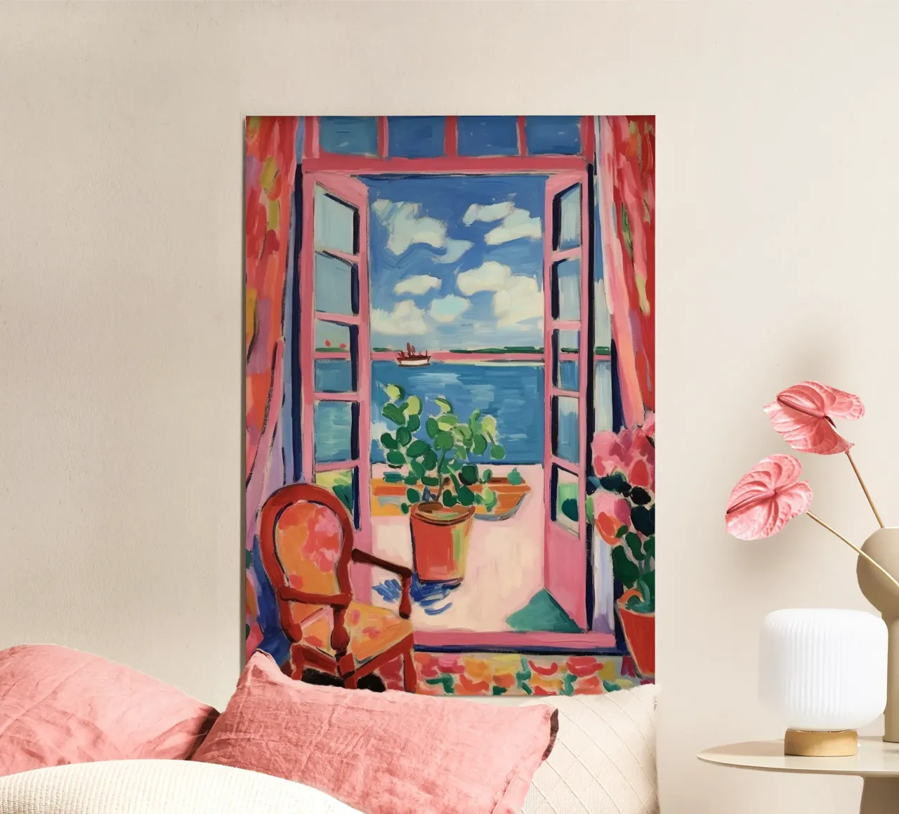 Finestre a sud: dove danzano luce e colori alluminio dibond da Nikis Art Studio