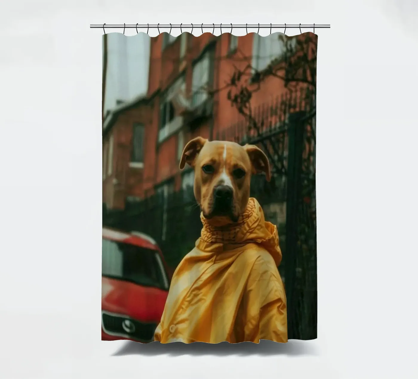 Kumpel Duschvorhang von Affiches Chien Originales – Dogland