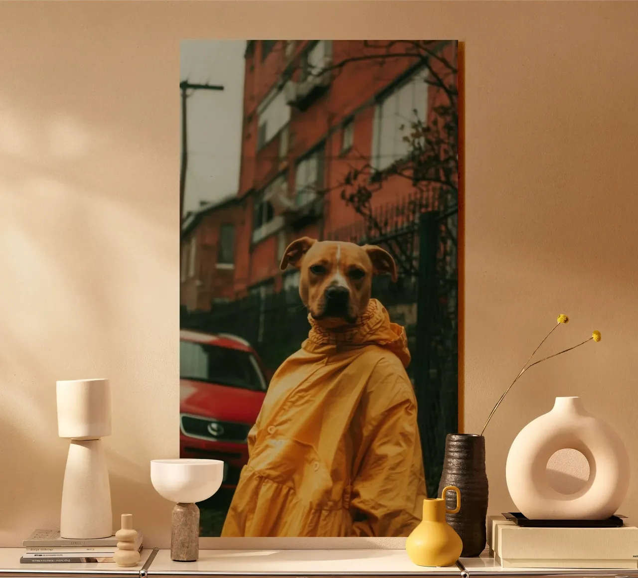 Buddy acryl van Affiches Chien Originales – Dogland