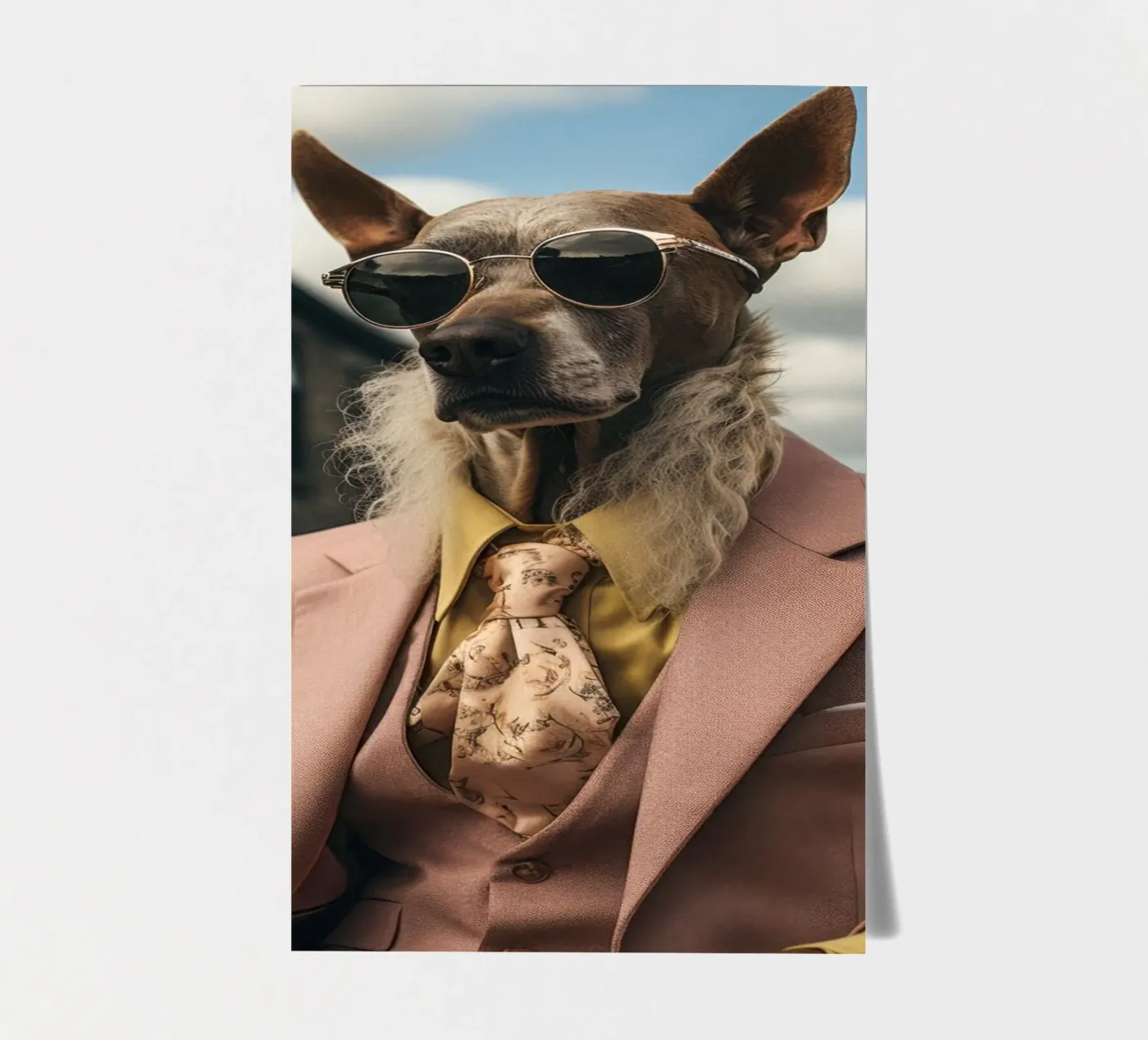 Duke sticker sheet by Affiches Chien Originales – Dogland