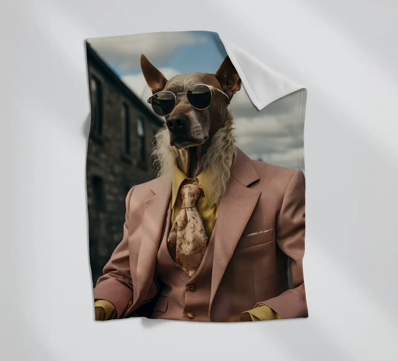 Duke Fleecedecke von Affiches Chien Originales – Dogland