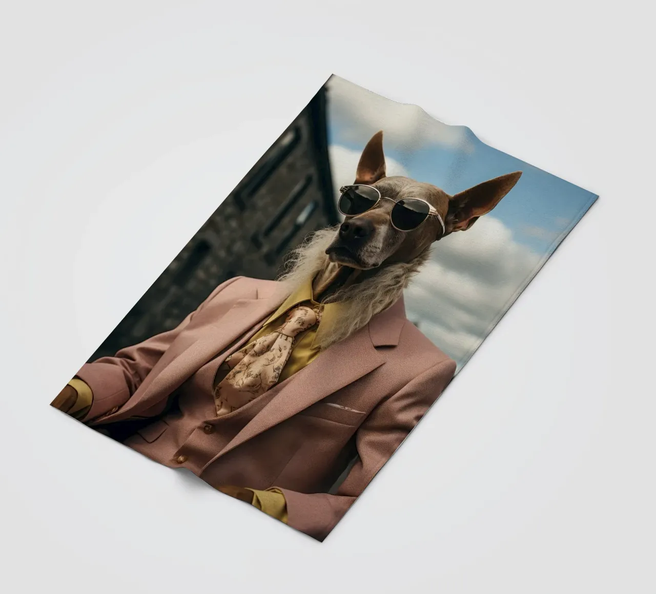 Duke Fleecedecke von Affiches Chien Originales – Dogland