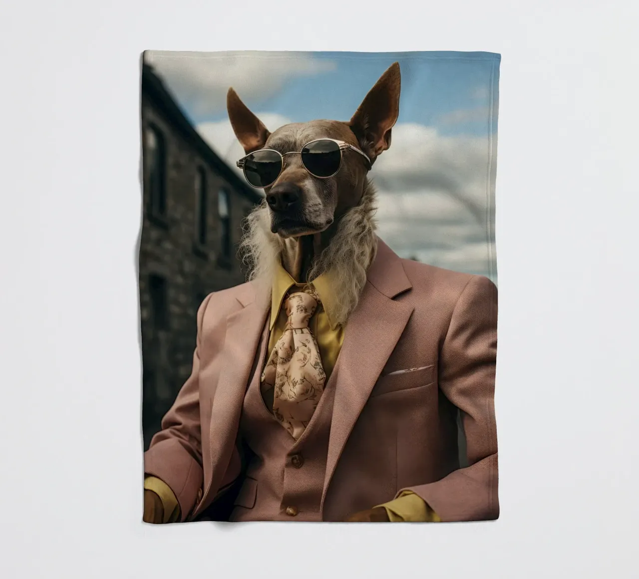 Duke Fleecedecke von Affiches Chien Originales – Dogland