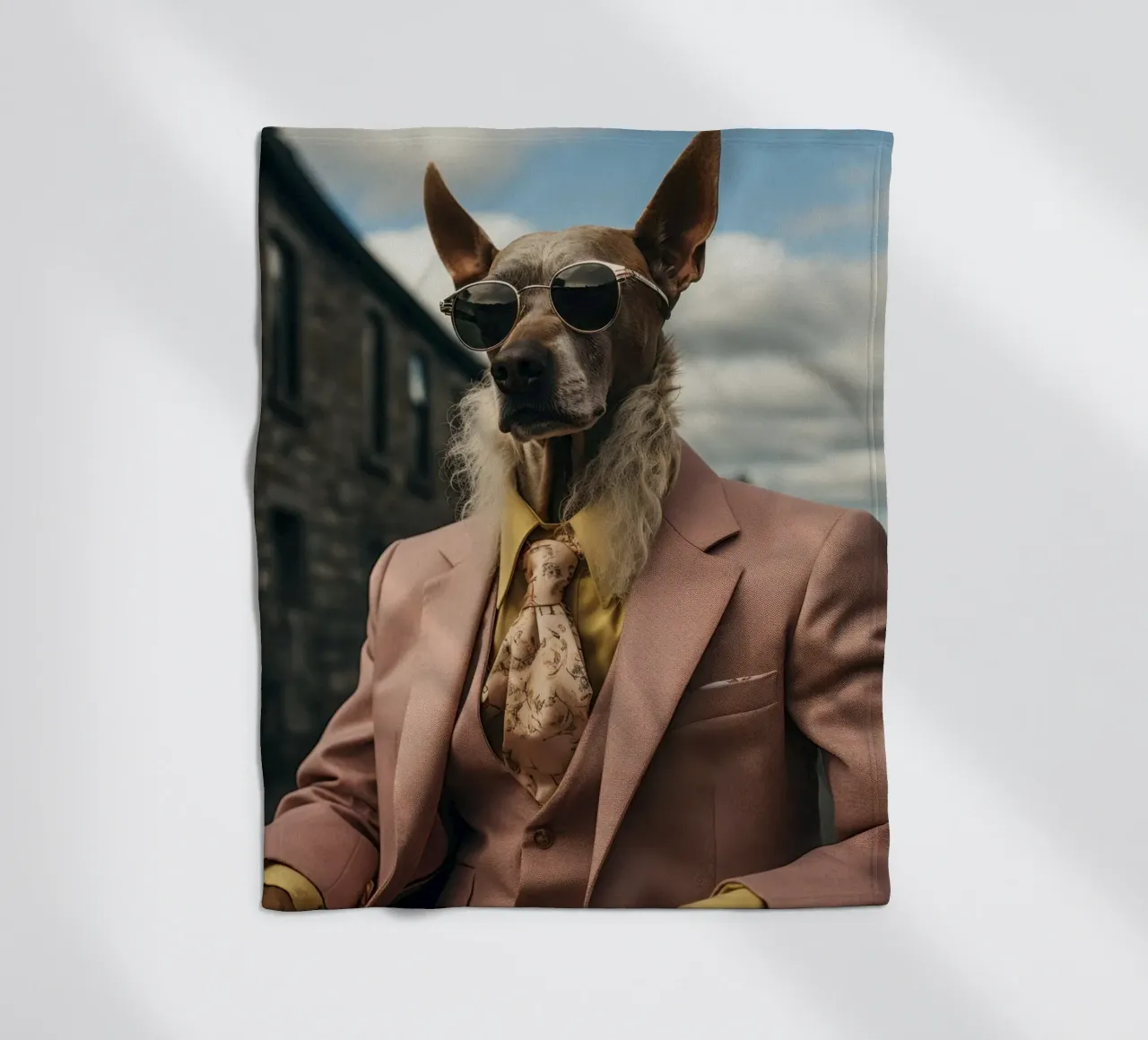 Duke Fleecedecke von Affiches Chien Originales – Dogland