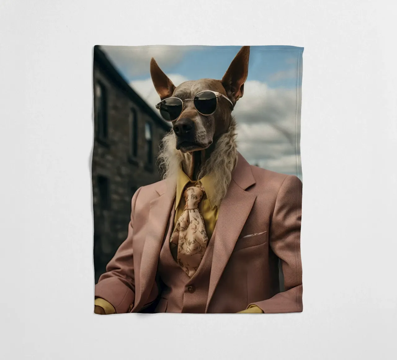 Duke Fleecedecke von Affiches Chien Originales – Dogland