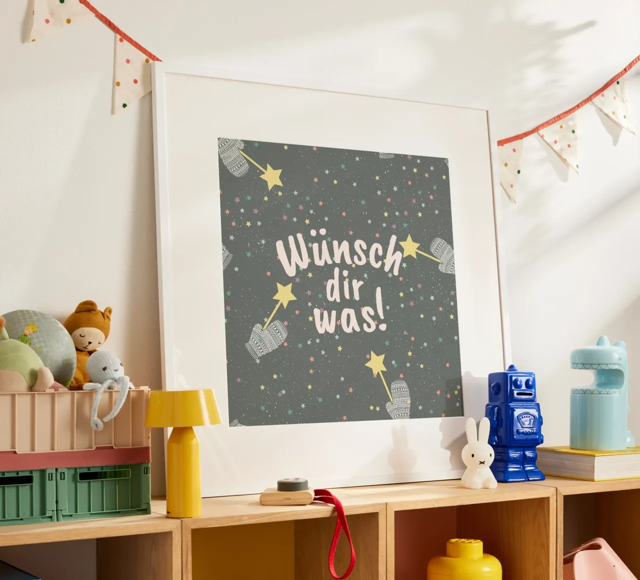Wünsch dir was poster con telaio in alluminio da Ohkimiko