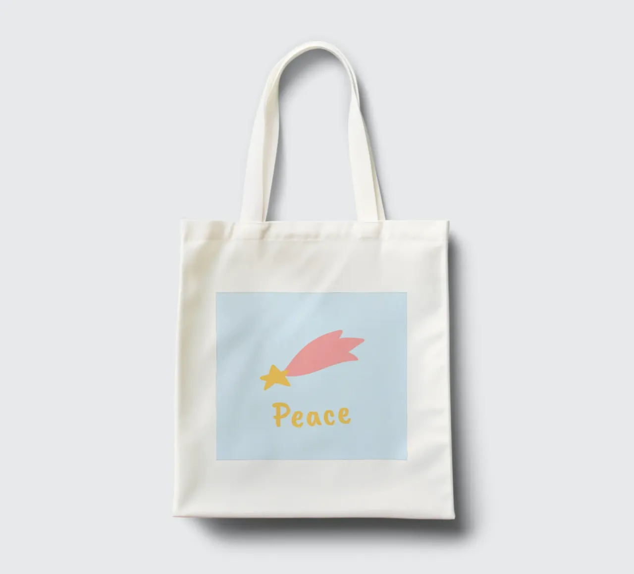 Peace - Sternschnuppe borsa in juta da Ohkimiko