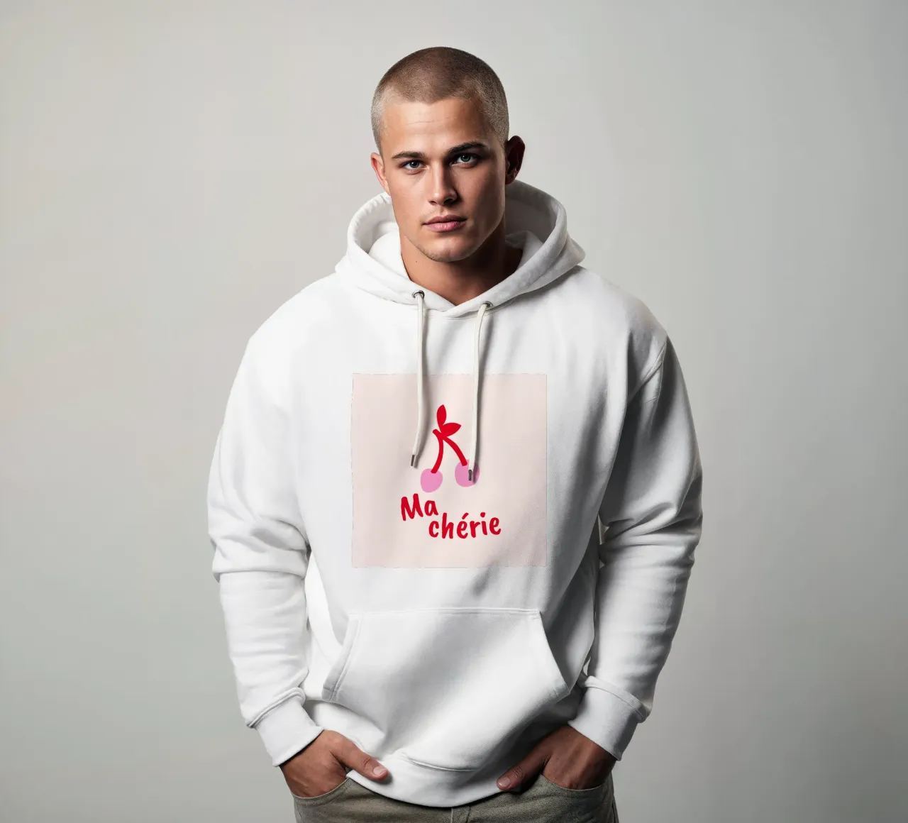 Ma chérie - Kirsche felpa con cappuccio da Ohkimiko