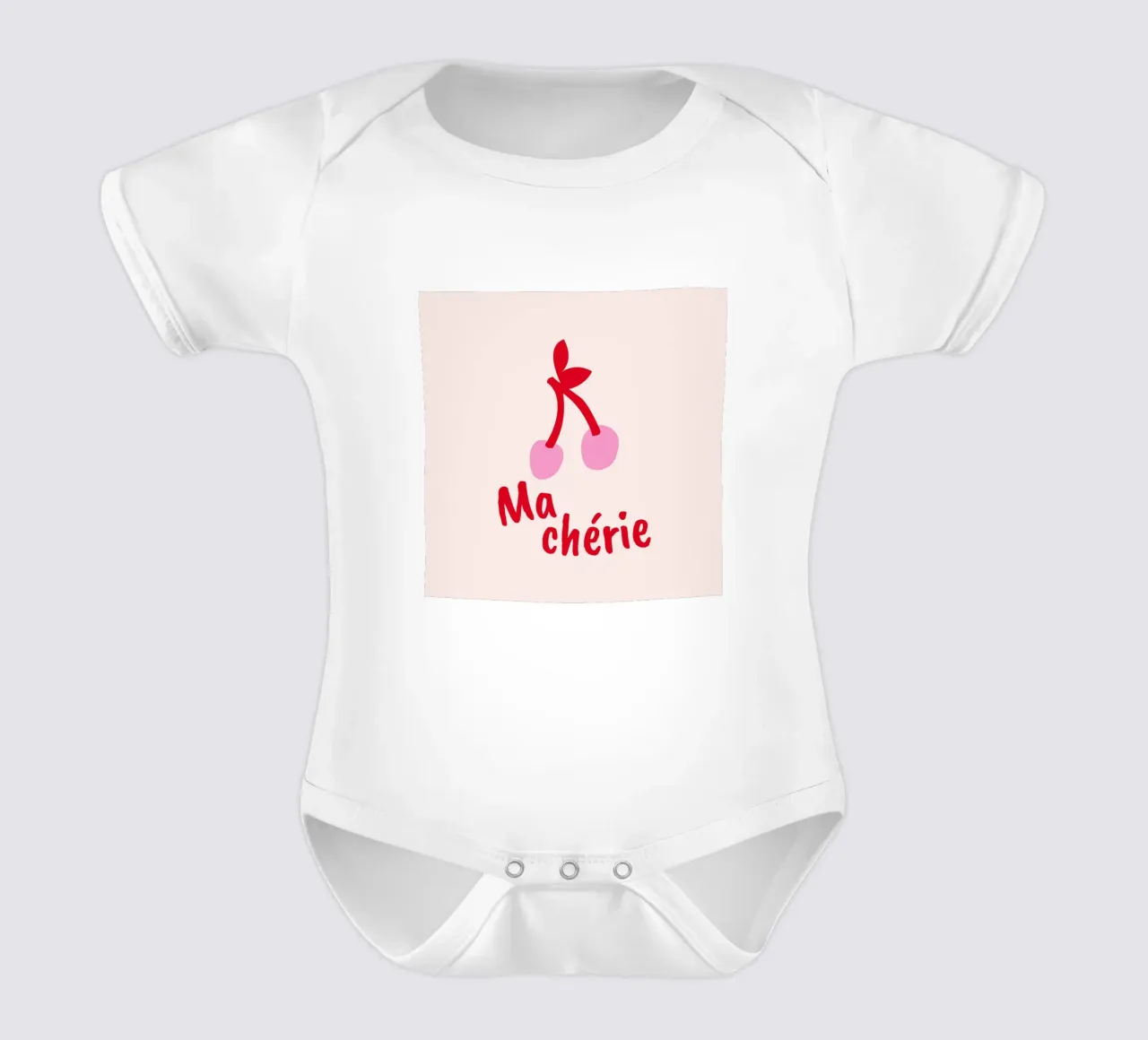 Ma chérie - Kirsche body neonato maniche corte da Ohkimiko