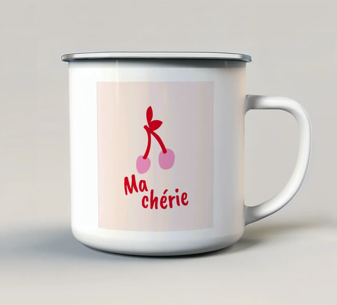 Ma chérie - Kirsche tazza in smalto da Ohkimiko