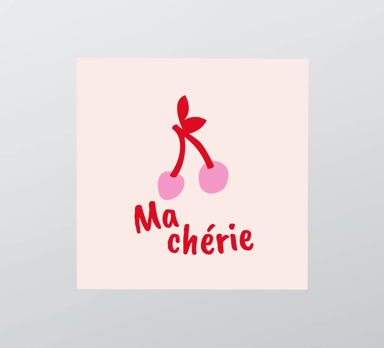 Ma chérie - Kirsche adesivo da Ohkimiko
