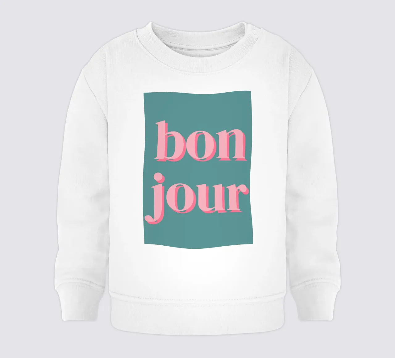 bonjour detto francese felpa neonato da pdigitalprints