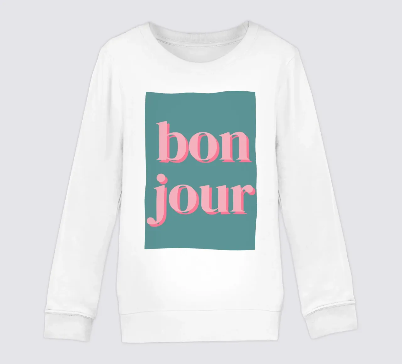 bonjour detto francese felpa bambino da pdigitalprints