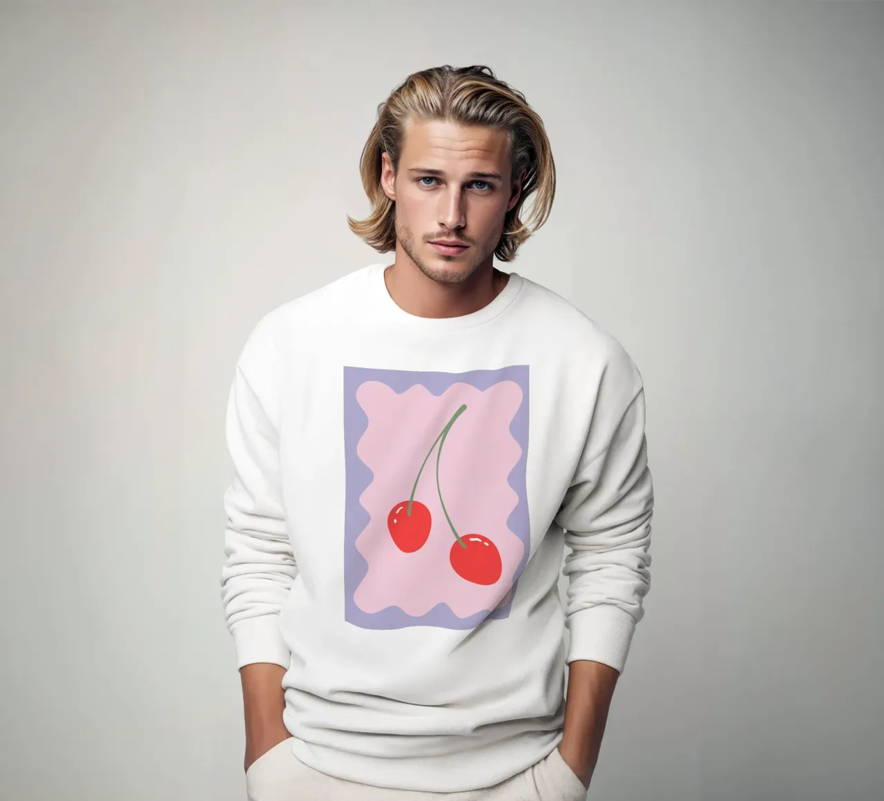 Preppy Cherry PRINT sudadera de pdigitalprints