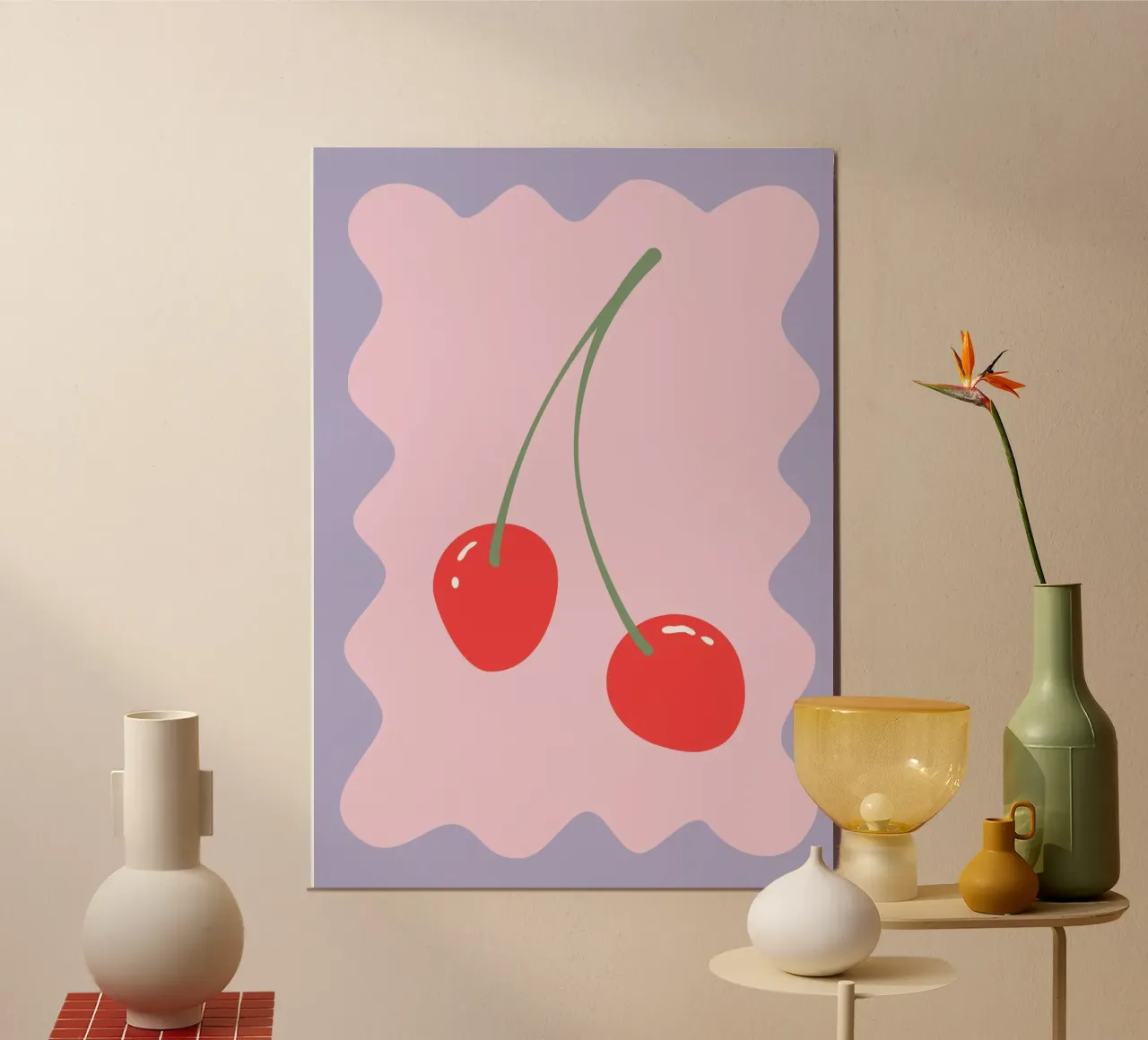 Preppy Cherry PRINT hahnemühle by pdigitalprints
