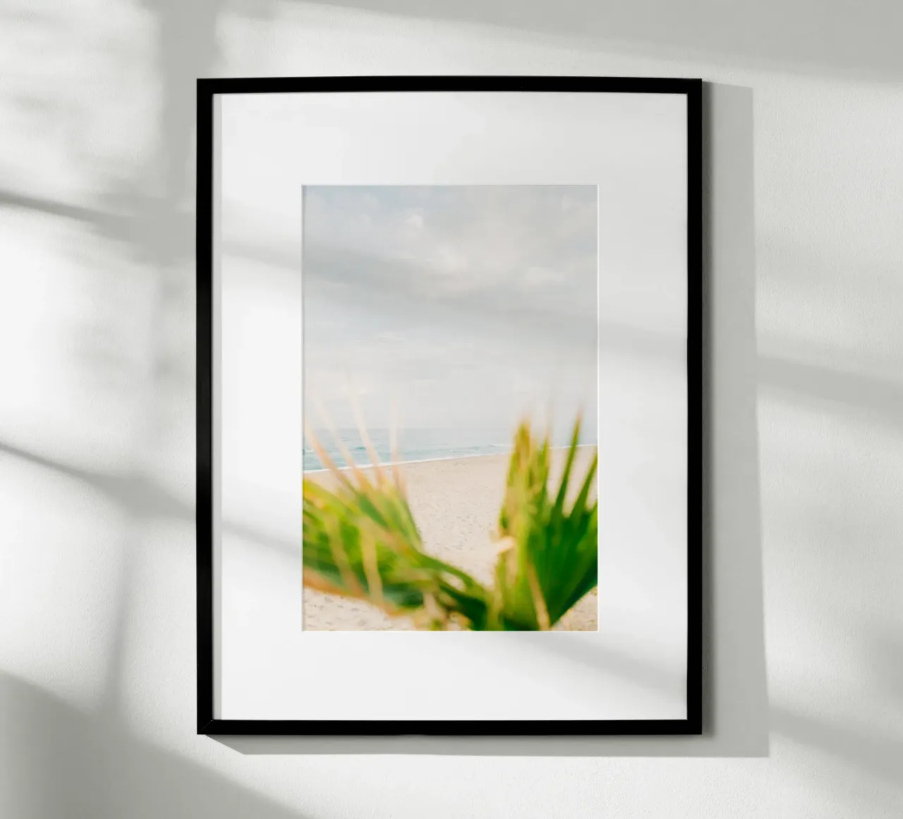 Palm tree on the beach of Crete, Greece - Travel photography poster by Bold and Retro