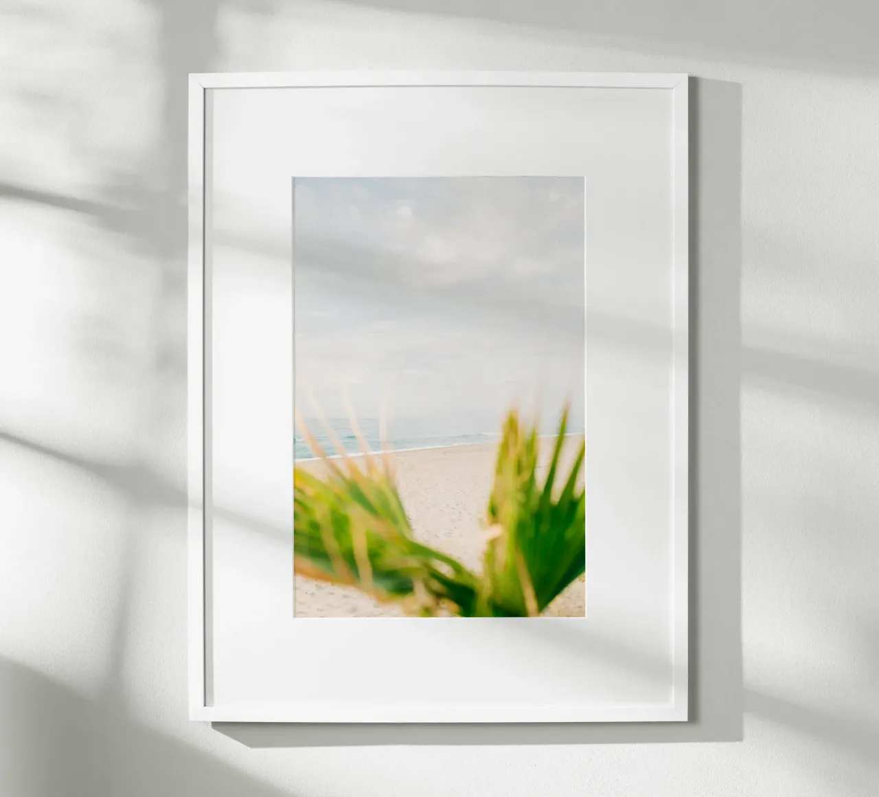 Palm tree on the beach of Crete, Greece - Travel photography poster by Bold and Retro