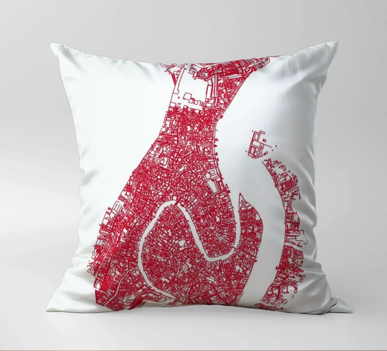 A Fish In Venice decorative cushion by Mattygug