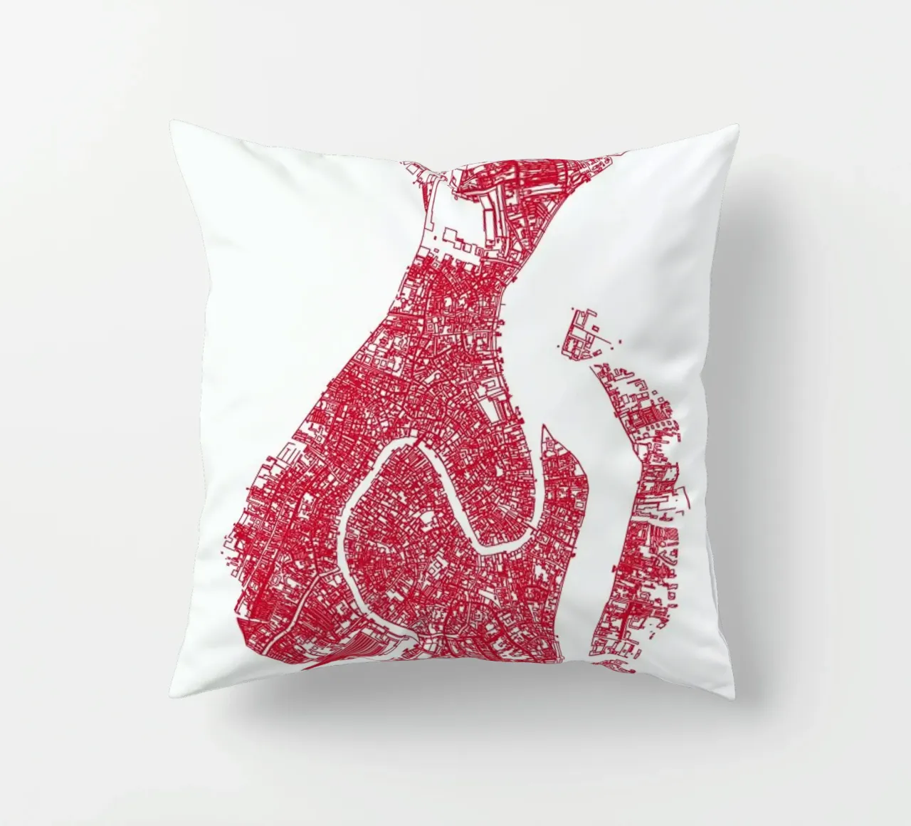 A Fish In Venice decorative cushion by Mattygug