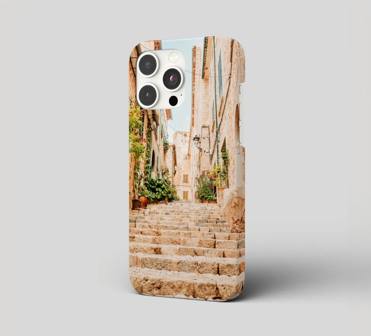 Maiorca - Scala in pietra con piante verdi a Fornalutx cover iphone da Bold and Retro