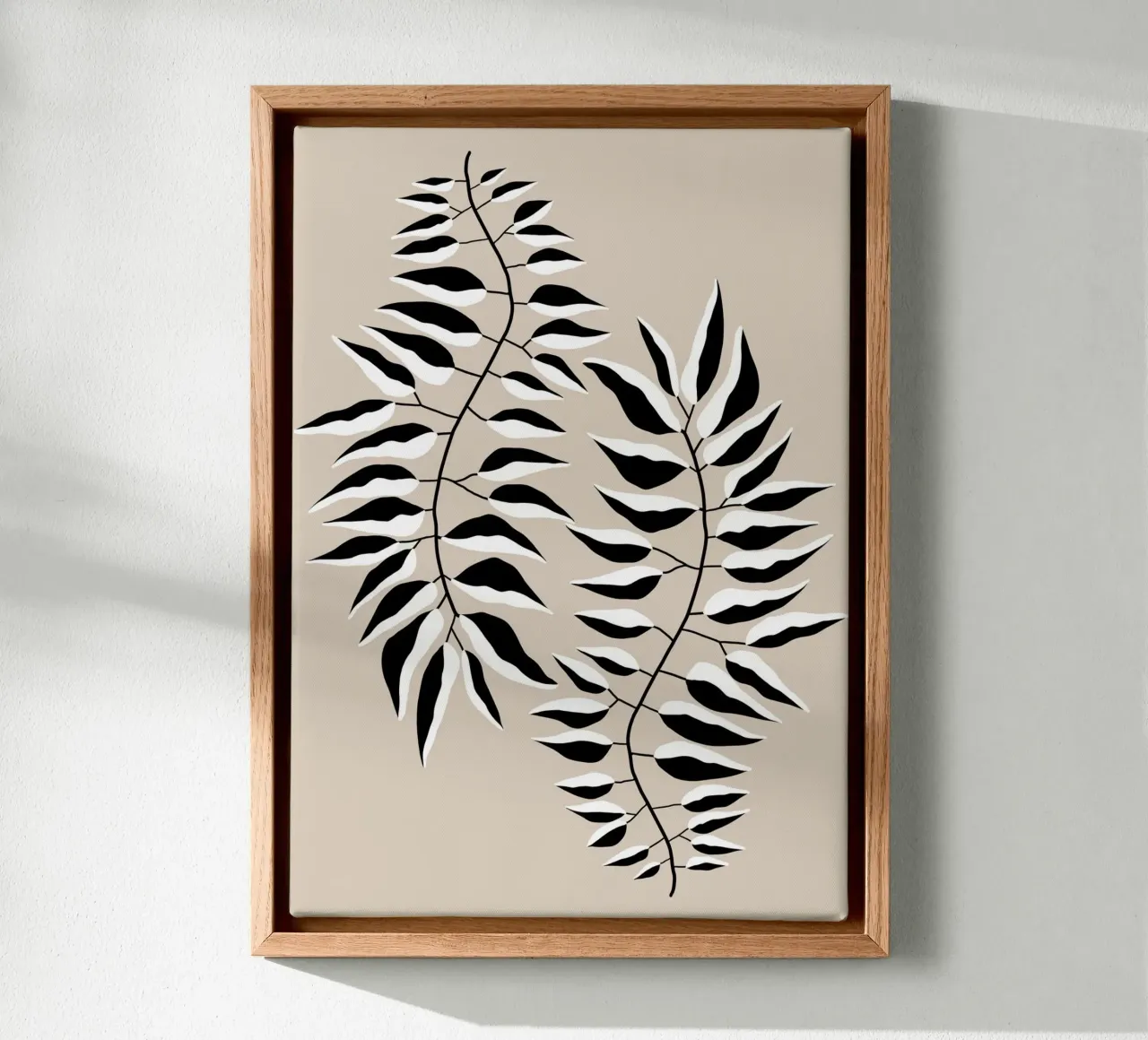 Pflanze I - Linienzeichnung canvas by BAINAI