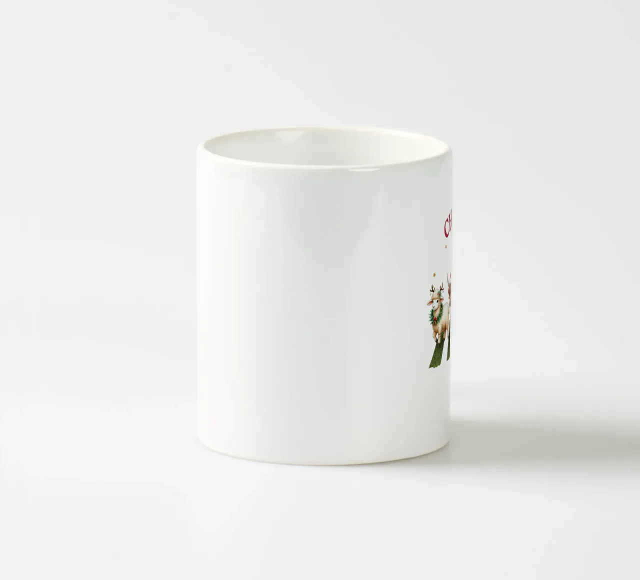 Christmas on the farm tazza in ceramica da edsonramosart