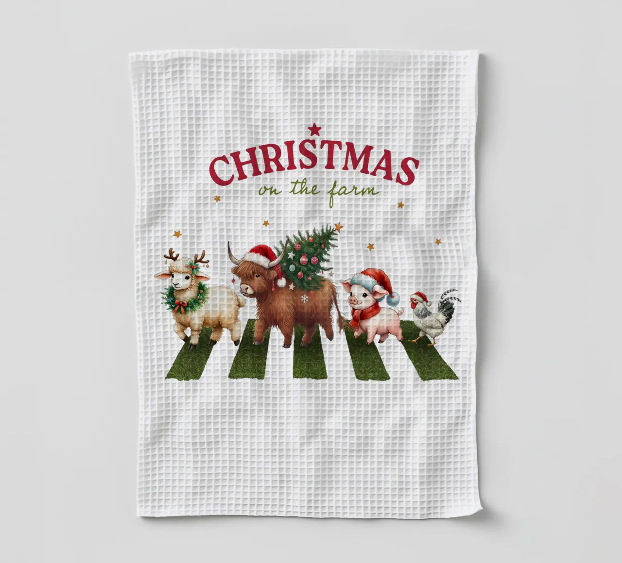 Christmas on the farm canovaccio da cucina da edsonramosart