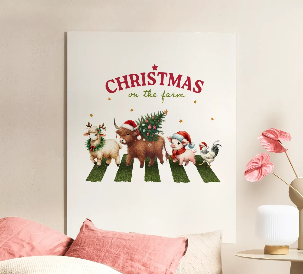 Christmas on the farm plexiglass da edsonramosart