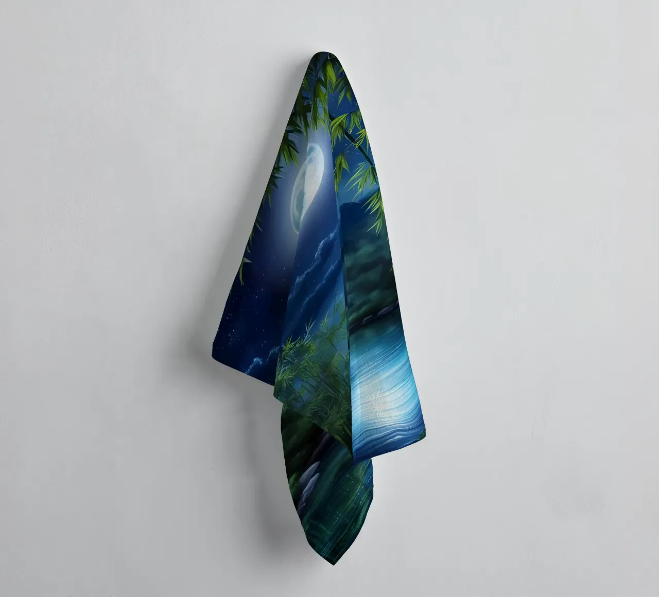 Bambù Notte di luna asciugamano da bagno da Artistic-shop