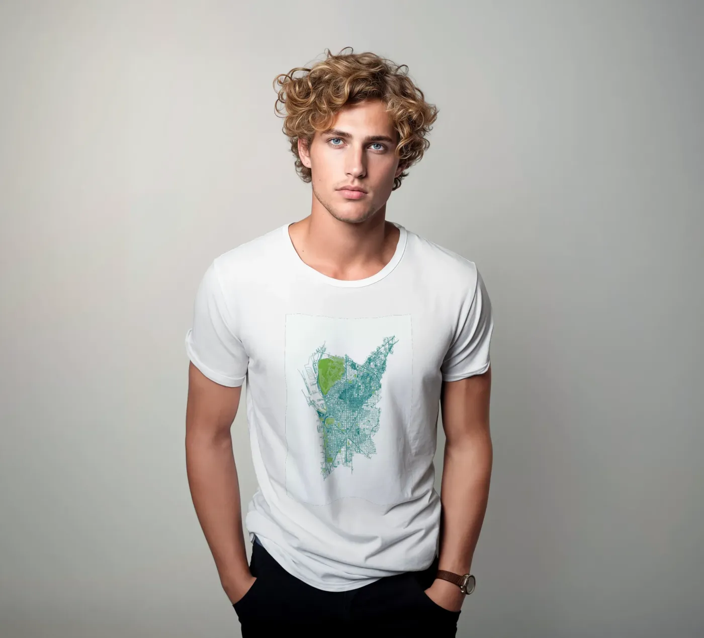 Barcelona Pattern No Pattern t-shirt da Mattygug