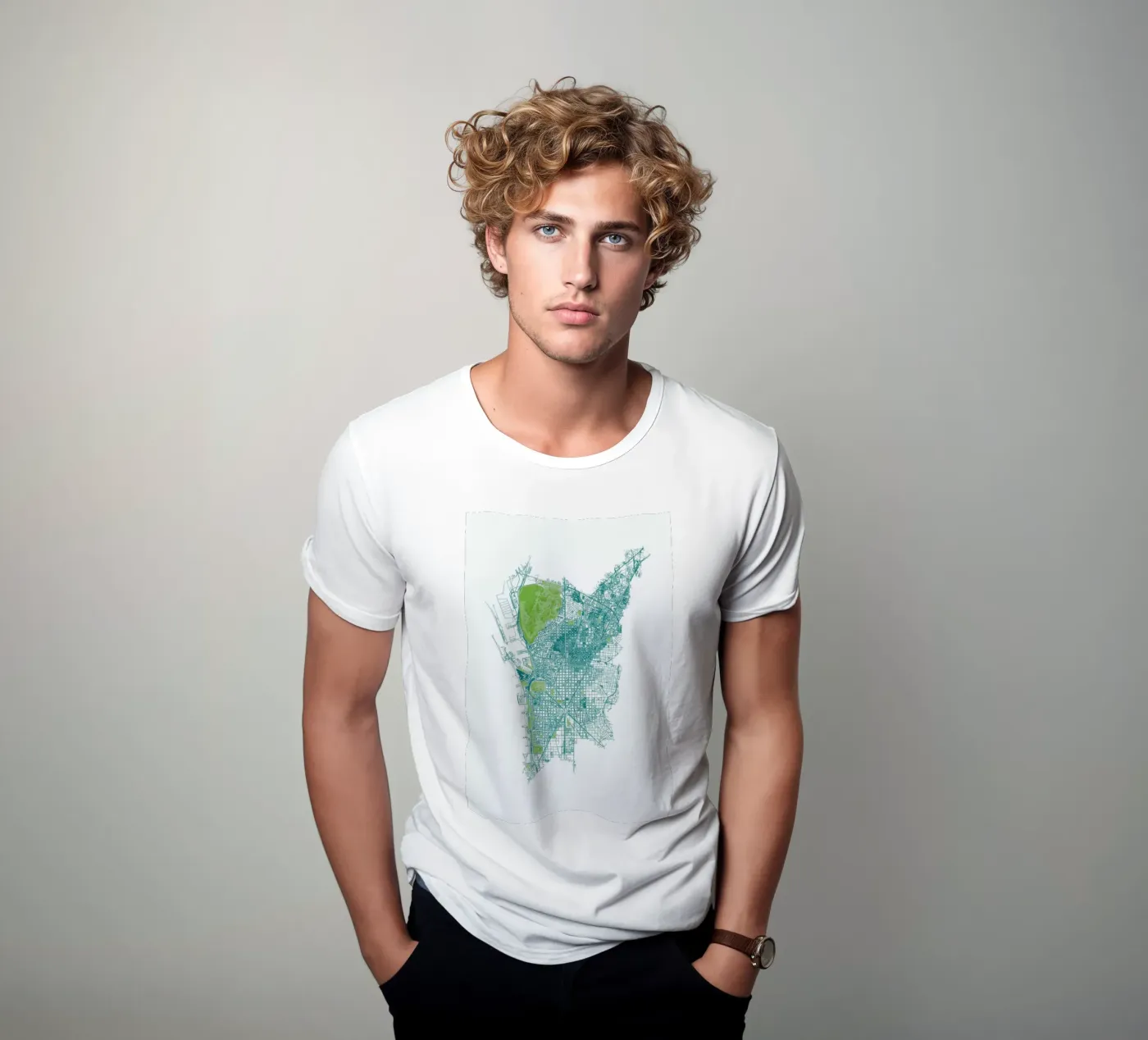 Barcelona Pattern No Pattern t-shirt da Mattygug
