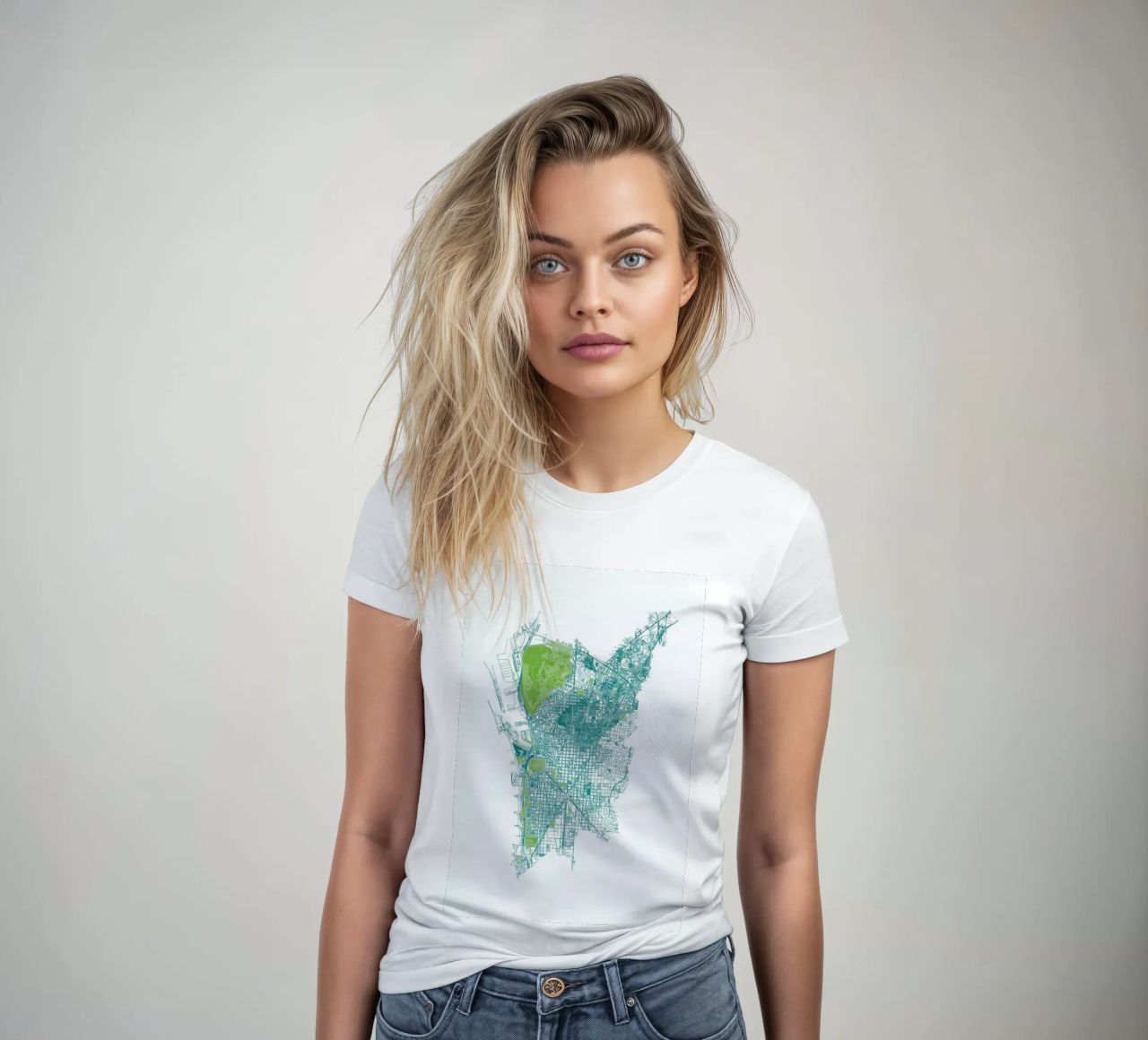 Barcelona Pattern No Pattern camiseta de mujer de Mattygug
