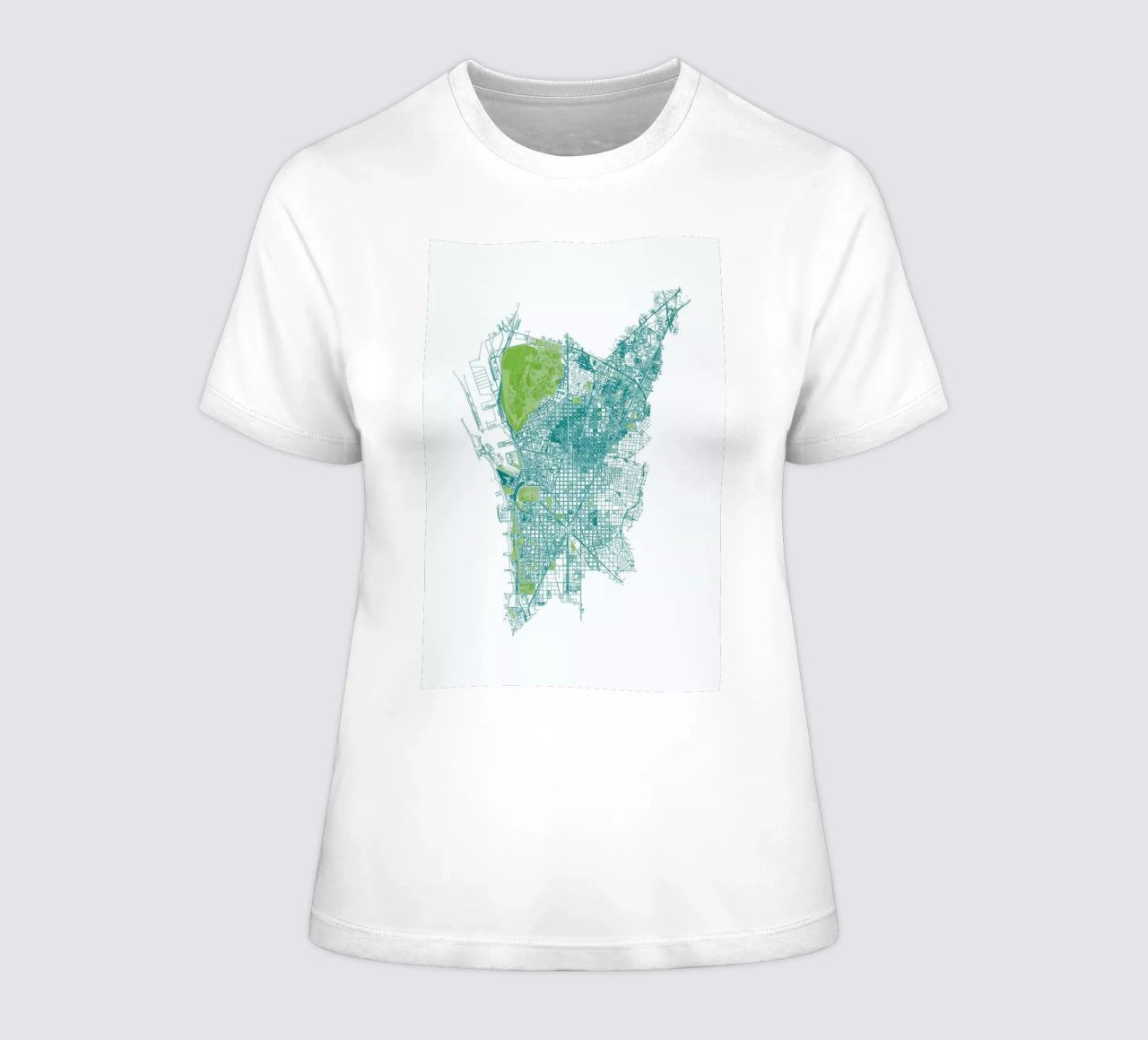 Barcelona Pattern No Pattern camiseta de mujer de Mattygug
