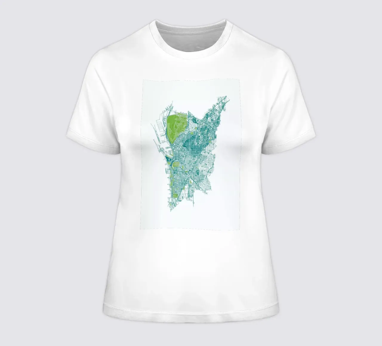 Barcelona Pattern No Pattern t-shirt da donna da Mattygug