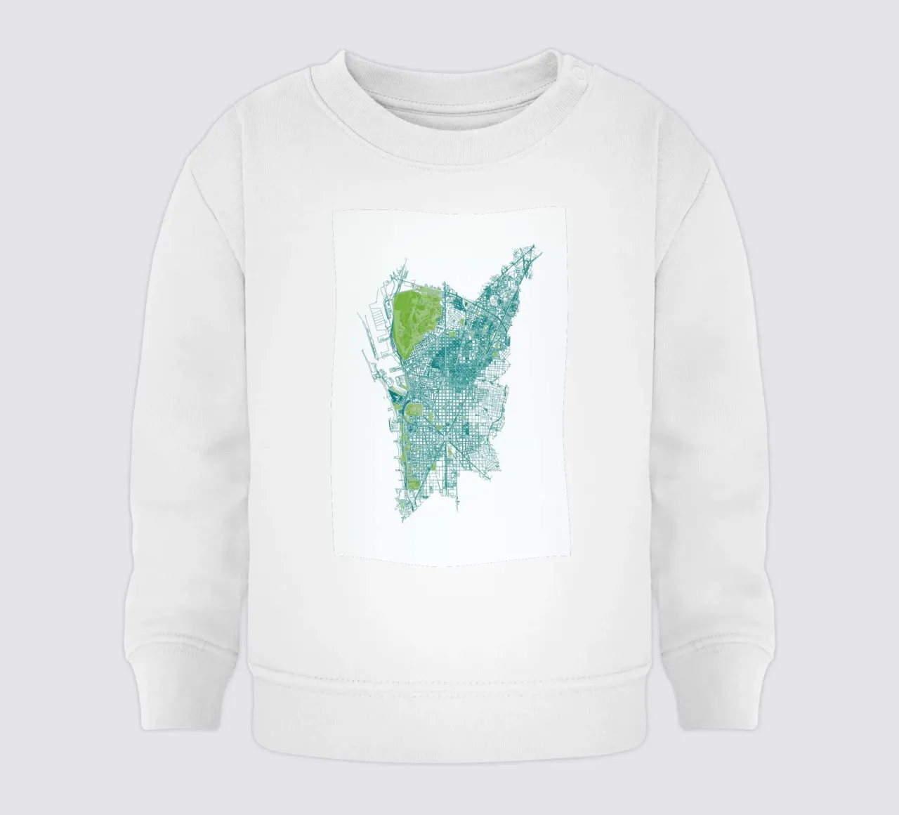 Barcelona Pattern No Pattern felpa neonato da Mattygug