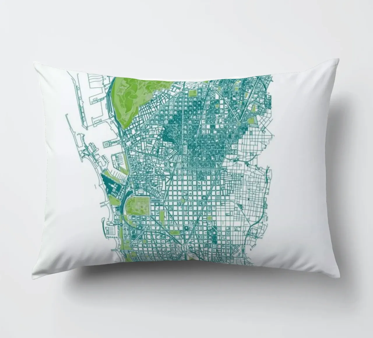 Barcelona Pattern No Pattern Kissen von Mattygug