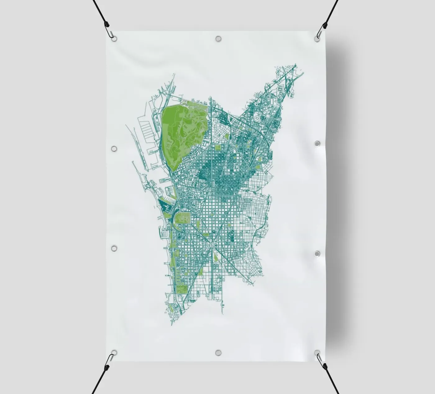 Barcelona Pattern No Pattern PVC Plane von Mattygug