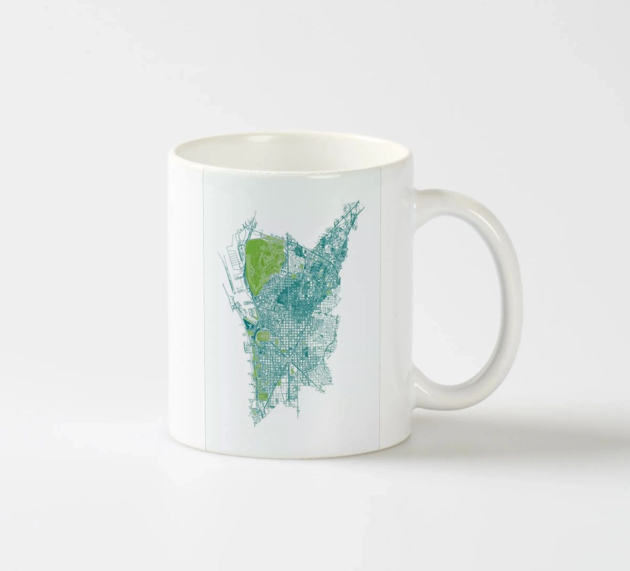 Barcelona Pattern No Pattern taza de cerámica de Mattygug