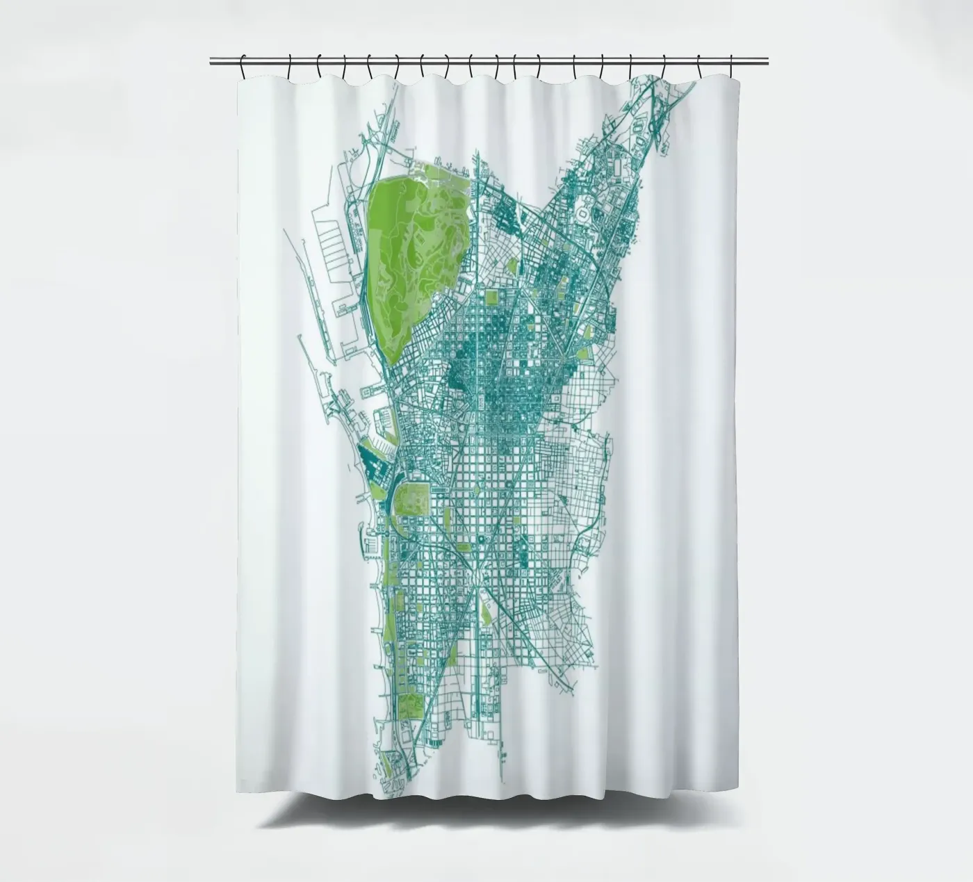 Barcelona Pattern No Pattern Duschvorhang von Mattygug