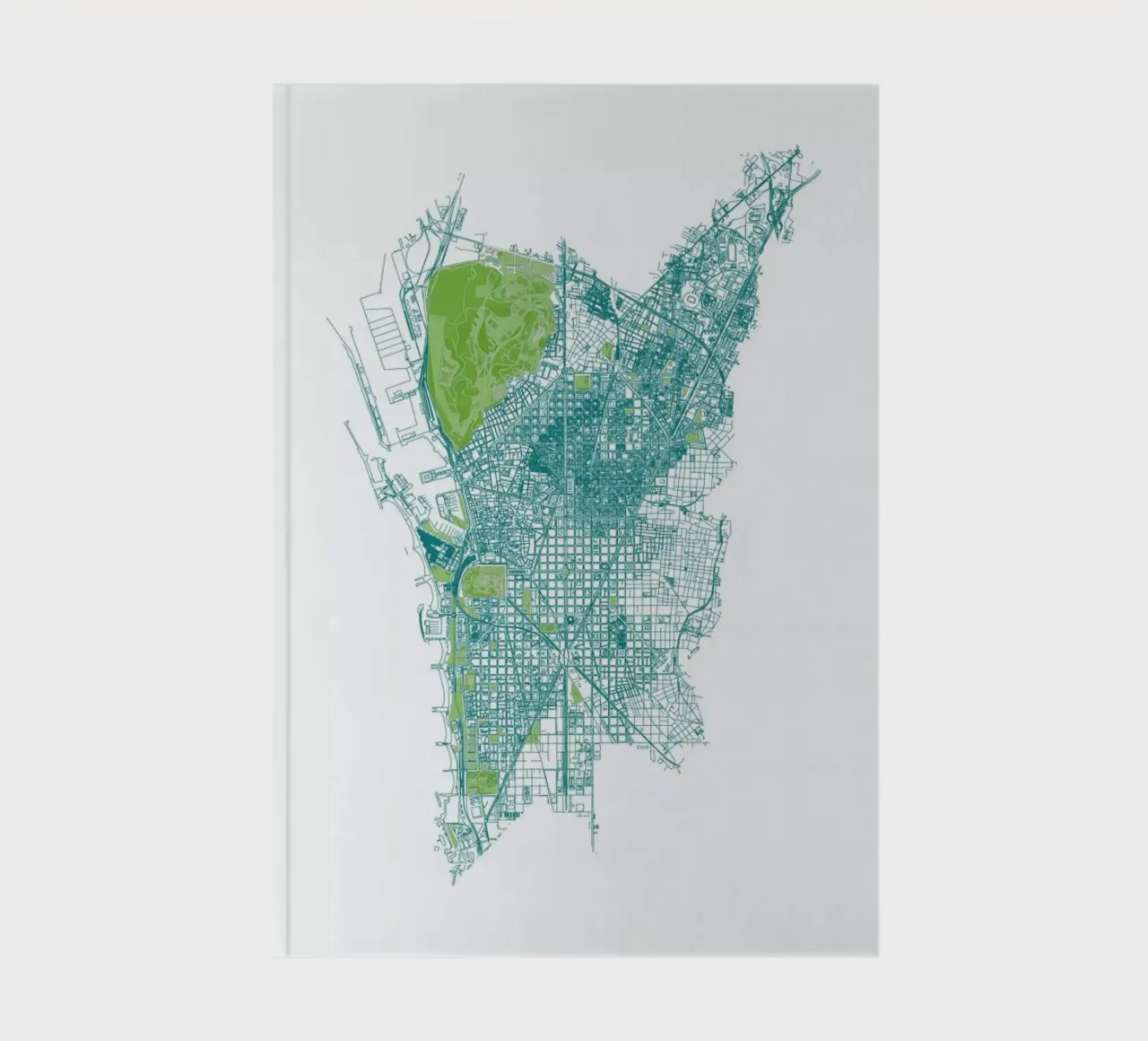 Barcelona Pattern No Pattern Notizbuch von Mattygug