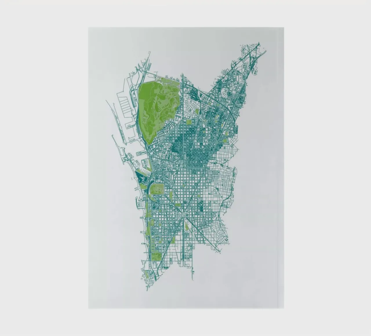 Barcelona Pattern No Pattern notebook by Mattygug