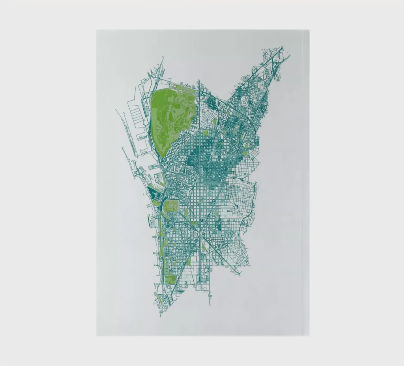 Barcelona Pattern No Pattern notebook by Mattygug