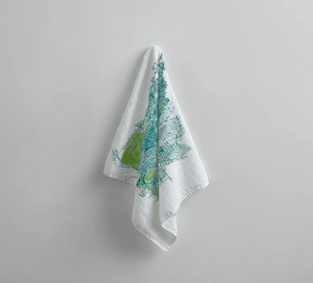 Barcelona Pattern No Pattern Handtuch von Mattygug