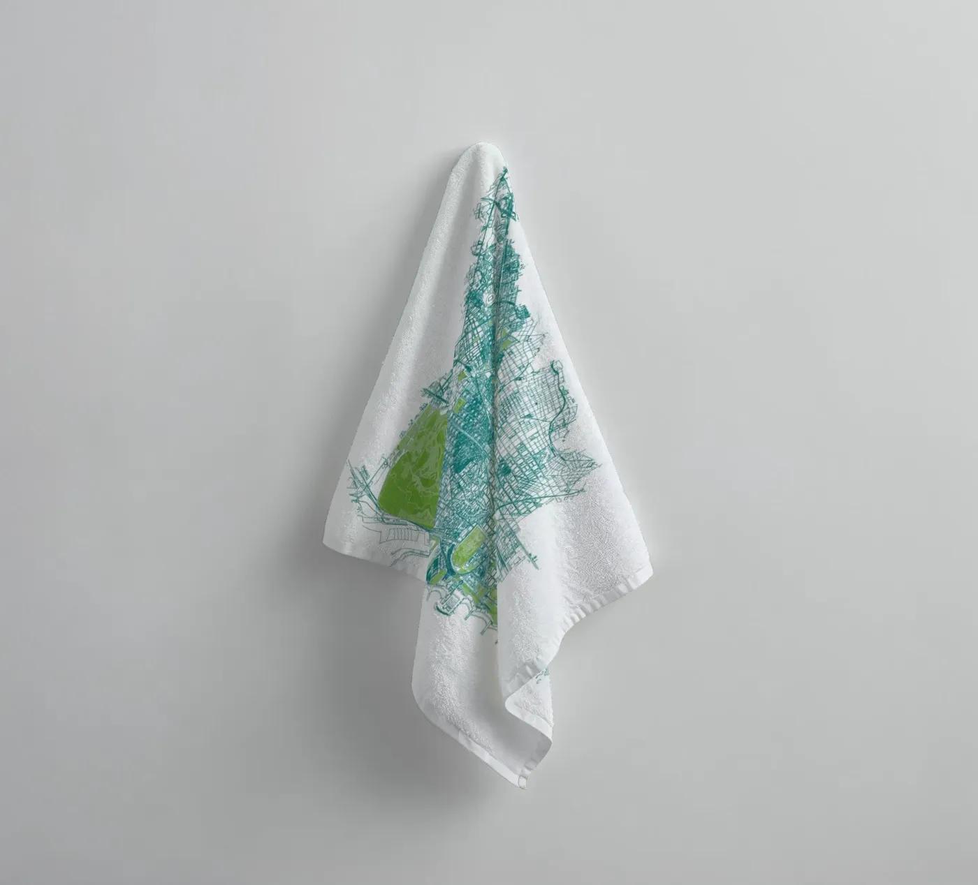 Barcelona Pattern No Pattern towel by Mattygug