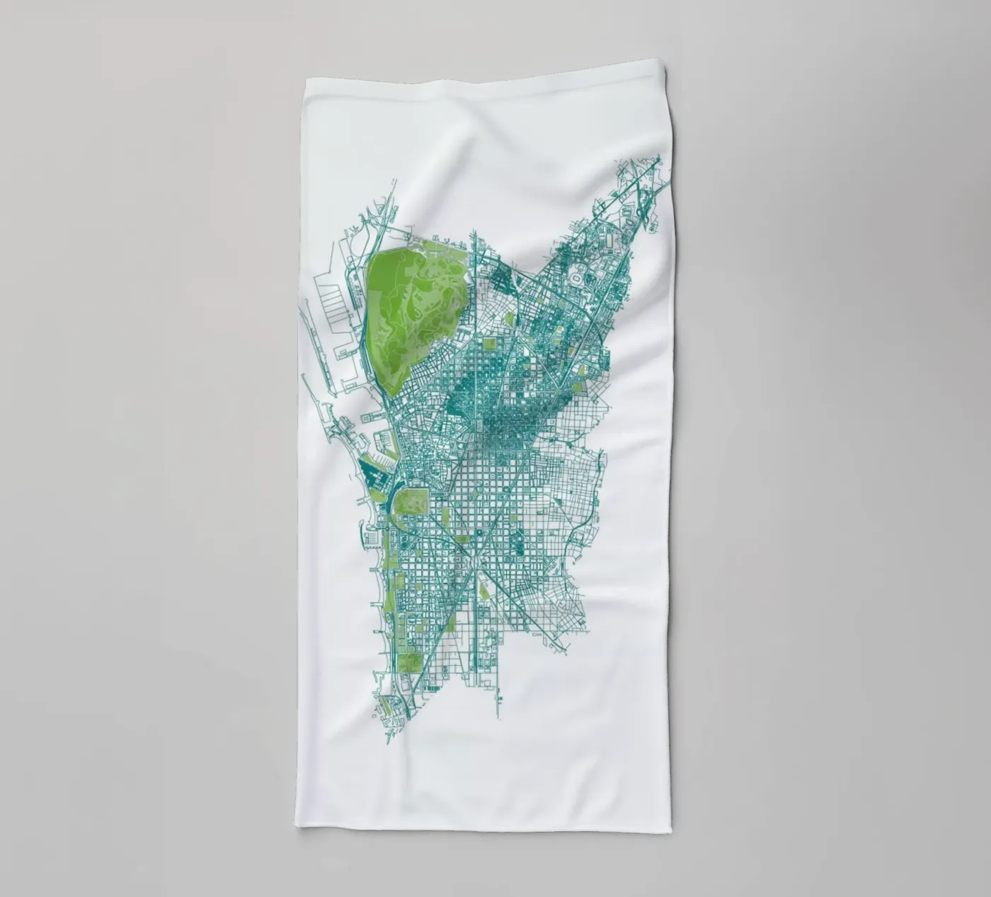 Barcelona Pattern No Pattern towel by Mattygug