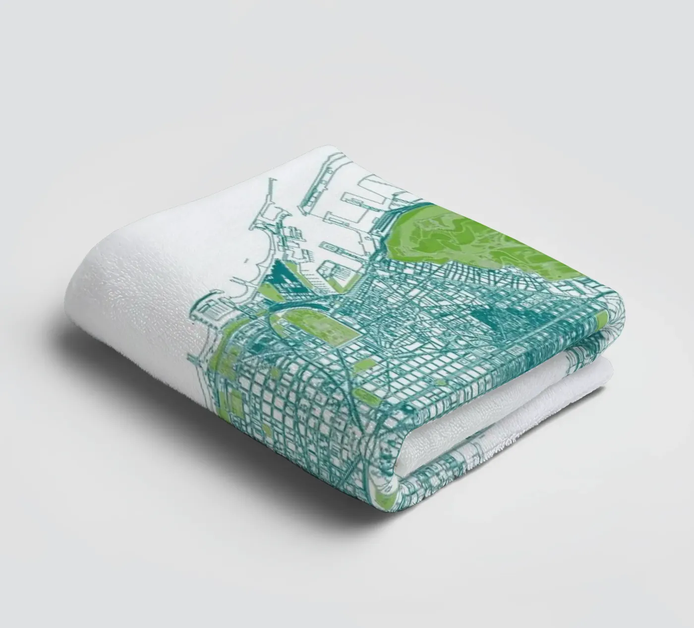Barcelona Pattern No Pattern towel by Mattygug