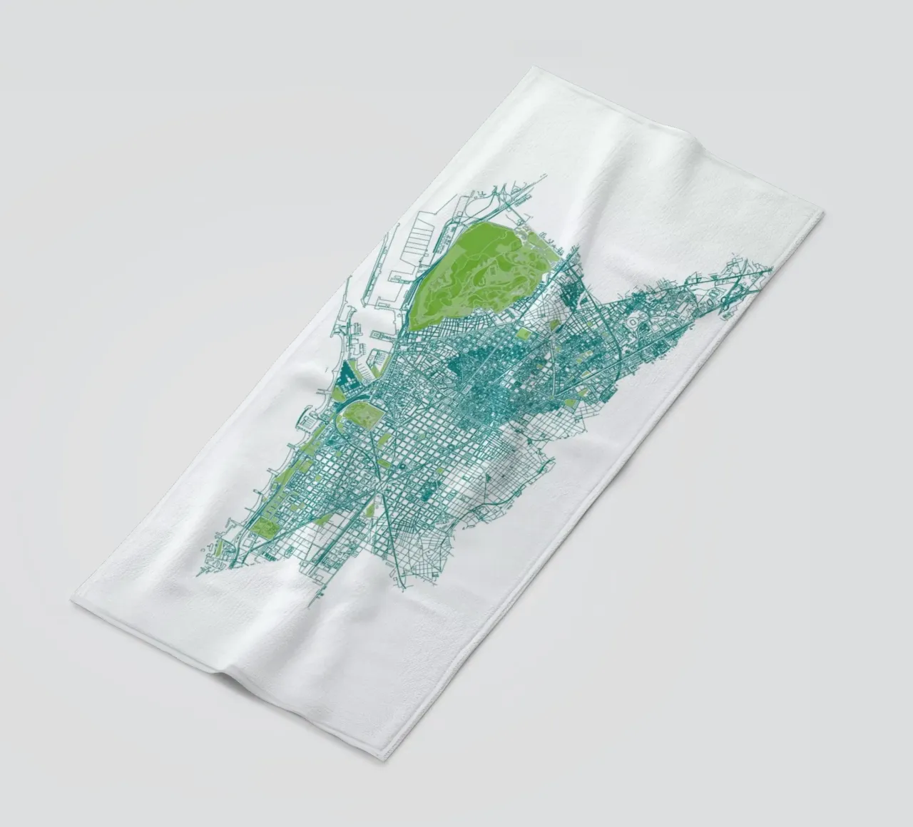 Barcelona Pattern No Pattern beach towel by Mattygug